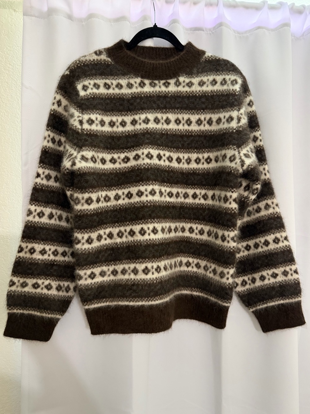 DÔEN Fran Fair Isle-Inspired Wool-Mohair Sweater